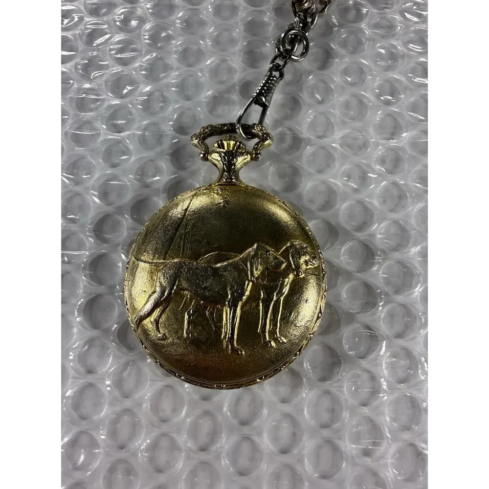 Majestime Pocket Watch 17 Jewel Missing Seconds Hand For Parts